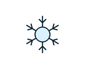 Snowflake premium line icon. Simple high quality pictogram. Modern outline style icons. Stroke vector illustration on a white background. 