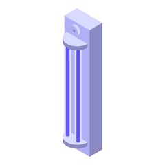 UV lamp disinfection icon. Isometric of UV lamp disinfection vector icon for web design isolated on white background