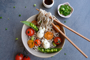 Homemade Japanese light meal / Japanese Soba / Delicious and healthy ideal for weight watcher and...