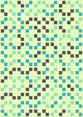 Fototapeta premium Abstract Geometric Pattern generative computational art illustration