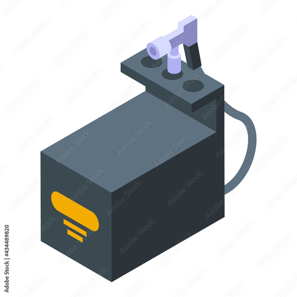 Poster solarium device icon. isometric of solarium device vector icon for web design isolated on white back