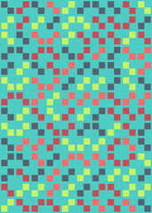 Abstract Geometric Pattern generative computational art illustration