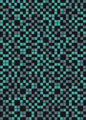 Fototapeta premium Abstract Geometric Pattern generative computational art illustration