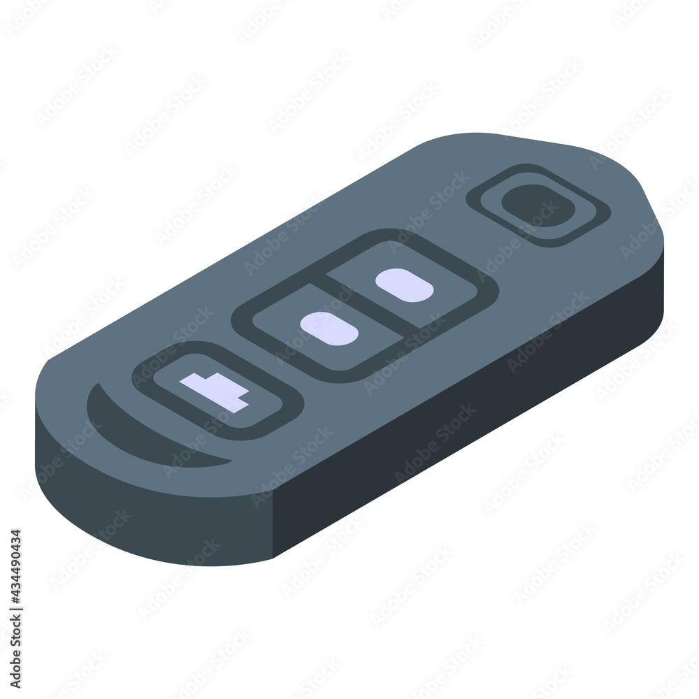 Poster smart car key auto icon. isometric of smart car key auto vector icon for web design isolated on whit