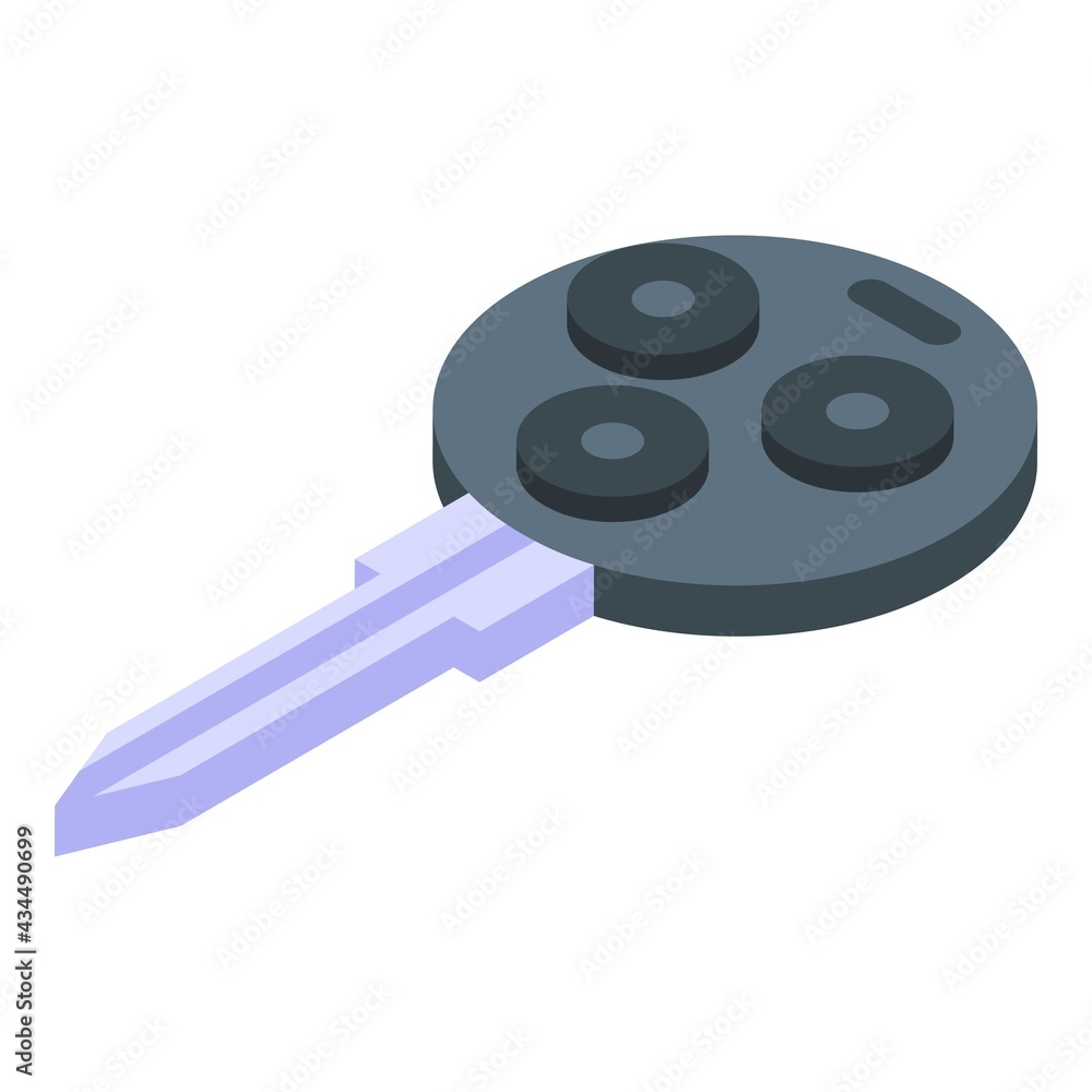 Aufkleber smart car key modern icon. isometric of smart car key modern vector icon for web design isolated on 