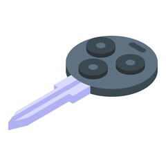 Smart car key modern icon. Isometric of Smart car key modern vector icon for web design isolated on white background