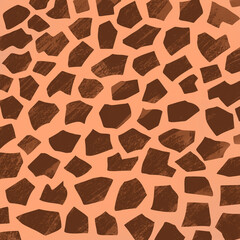 Stones Wall Abstract Background for Website and apps Wallpaper Orange