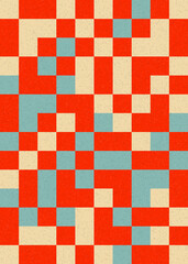 Fototapeta premium Abstract Geometric Pattern generative computational art illustration