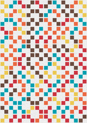 Abstract Geometric Pattern generative computational art illustration