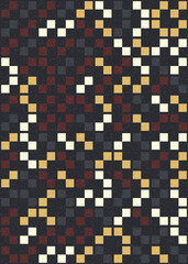 Abstract Geometric Pattern generative computational art illustration