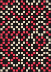 Fototapeta premium Abstract Geometric Pattern generative computational art illustration