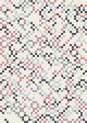 Fototapeta premium Abstract Geometric Pattern generative computational art illustration