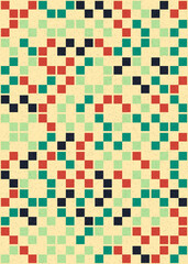 Abstract Geometric Pattern generative computational art illustration