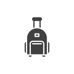 Luggage bag vector icon