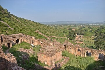 Fototapeta na wymiar Bhangarh: the most haunted fort in India,alwar,rajasthan,india