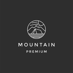 Mountain Logo Images download on black background