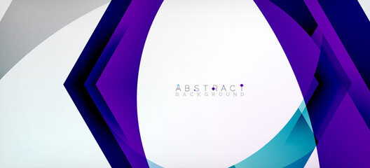 Vector color hexagons geometric abstract background