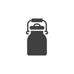 Milk can vector icon
