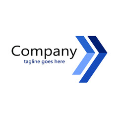 two vector image of blue assorted directions