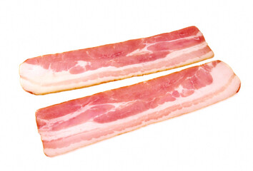 bacon isolated on white background