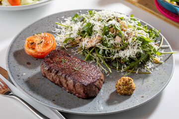Steak with Salad
