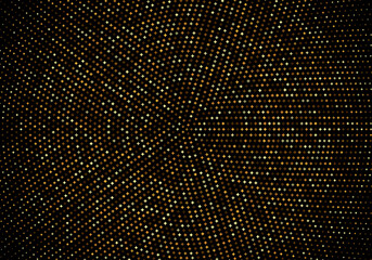 Gold glitter on black background Festive shiny background Vector eps10