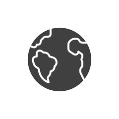Earth planet vector icon