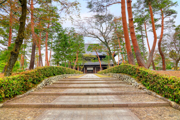 京都、相国寺の法堂の風景