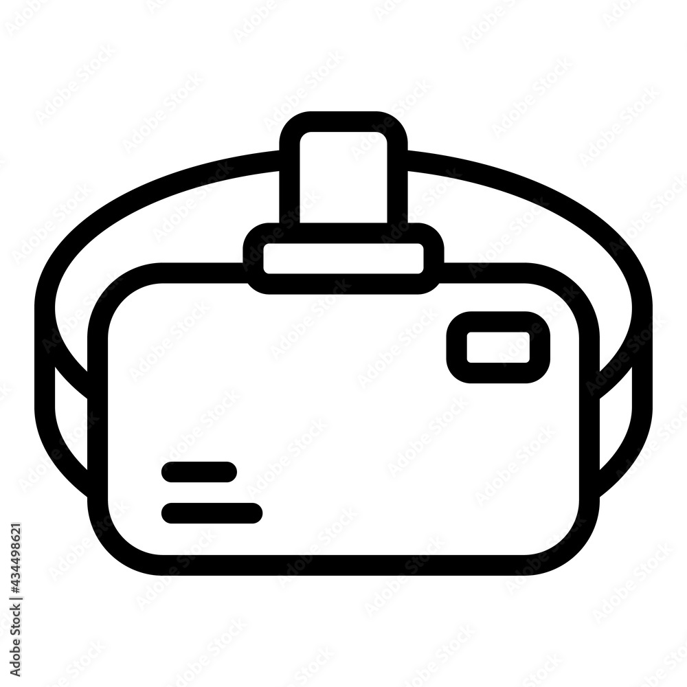 Poster virtual reality mask icon. outline virtual reality mask vector icon for web design isolated on white