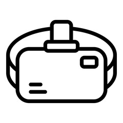 Virtual reality mask icon. Outline Virtual reality mask vector icon for web design isolated on white background