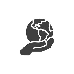 Save the planet vector icon