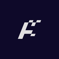 Modern and elegant F4 logo design