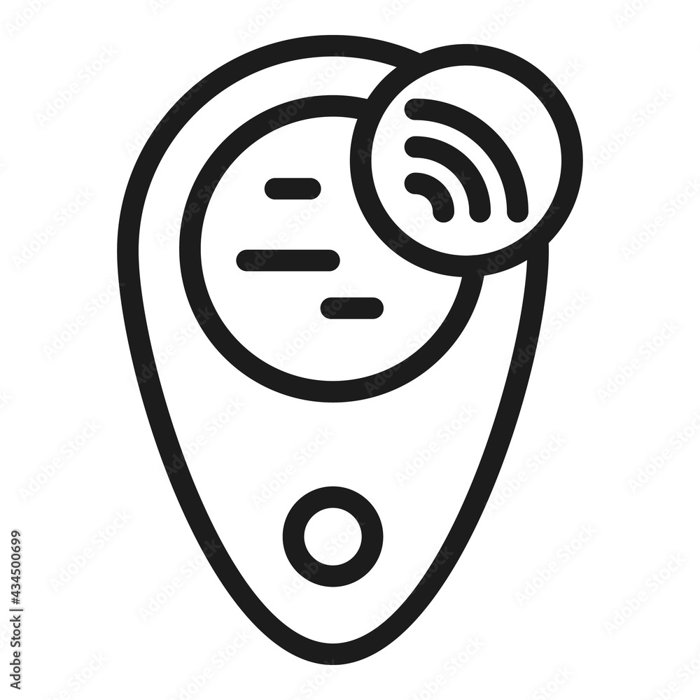 Poster gym tracker icon. outline gym tracker vector icon for web design isolated on white background