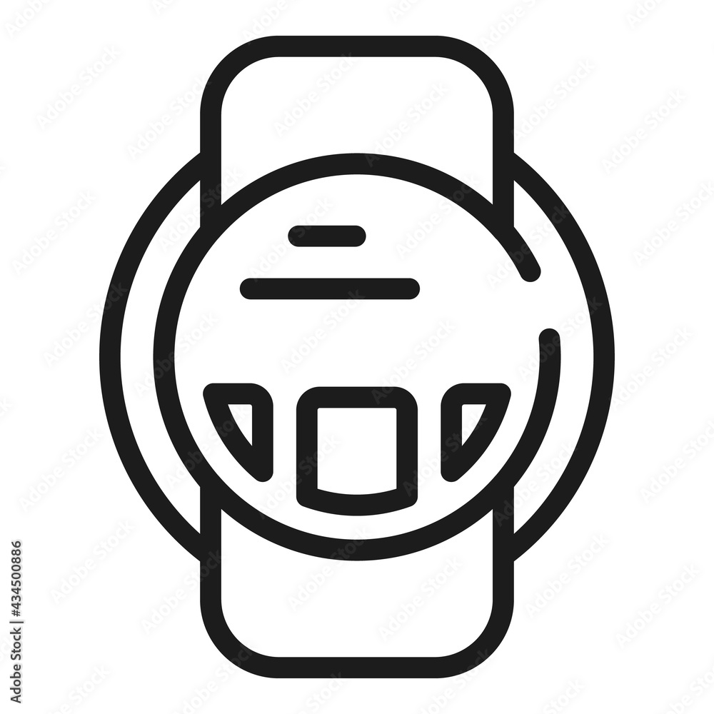 Poster wearable tech icon. outline wearable tech vector icon for web design isolated on white background