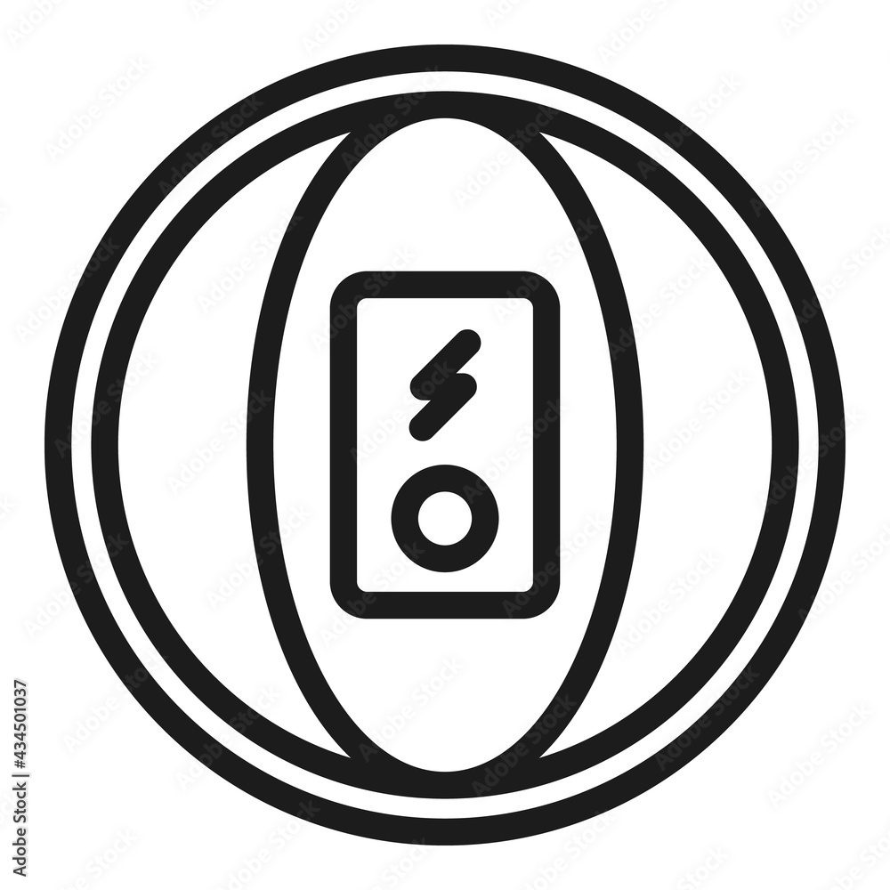 Aufkleber pedometer icon. outline pedometer vector icon for web design isolated on white background