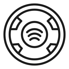 Progress tracker icon. Outline Progress tracker vector icon for web design isolated on white background