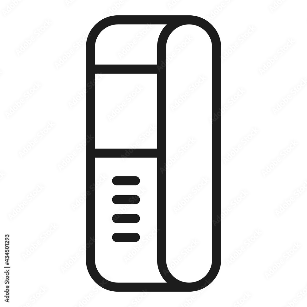 Poster touchscreen tracker icon. outline touchscreen tracker vector icon for web design isolated on white b