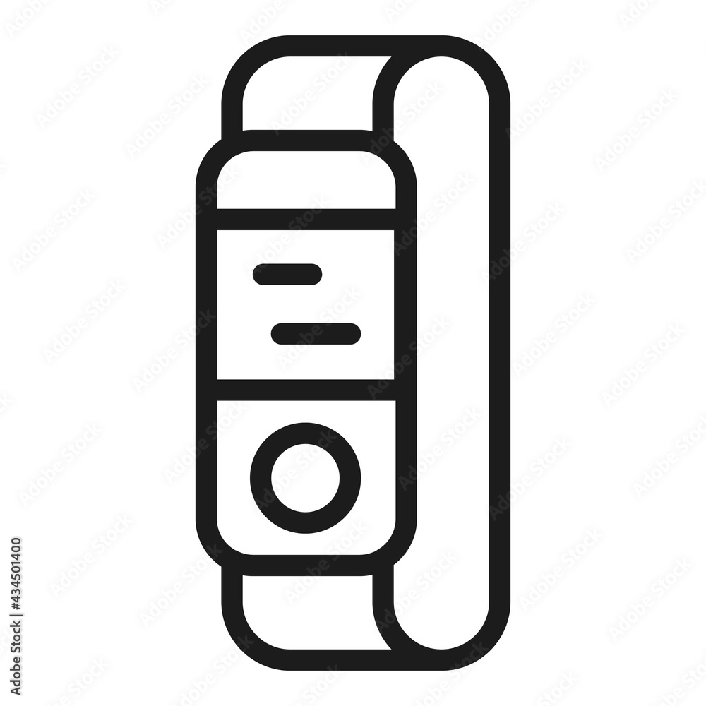 Poster tracking bracelet icon. outline tracking bracelet vector icon for web design isolated on white backg