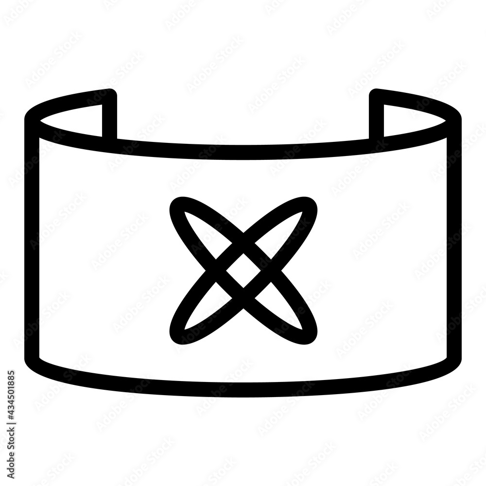 Poster Virtual videogame icon. Outline Virtual videogame vector icon for web design isolated on white background