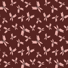 Cute romantic bowknots seamless pattern. Pretty flat bows abstract endless texture for fabric, print, cosmetics, package, stationery, wrapping paper, background. Cheerful festive doodle design.