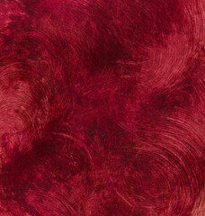 Acrylic grunge hand drawn red abstract backgraund