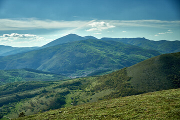 Fototapeta premium Kraishte mountains, Bulgaria, in spring