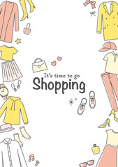 illustration of clothes and fashion