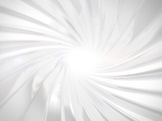 Clean white spiral abstract background.