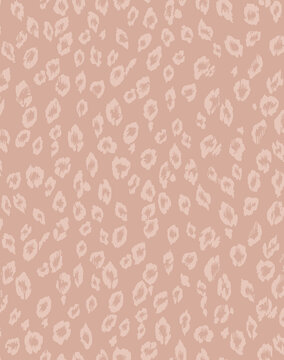 落ち着いた色のシンプルなヒョウ柄　単色のレオパード柄　leopard seamless animal skin fabric pattern texture