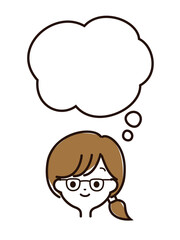 女性の顔