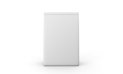 Naklejka premium White paper bags on white background.3dillustration.
