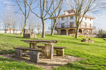 Sondika village, in Vizcaya province, Spain