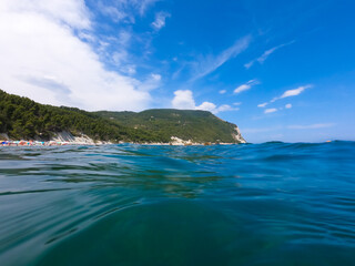 Urbani beach-Sirolo, coast Conero, Ancona, Marche, Italy, Europe.