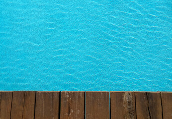 Pool water background. Copy space